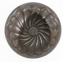 Small spiral tin mold -  Inside